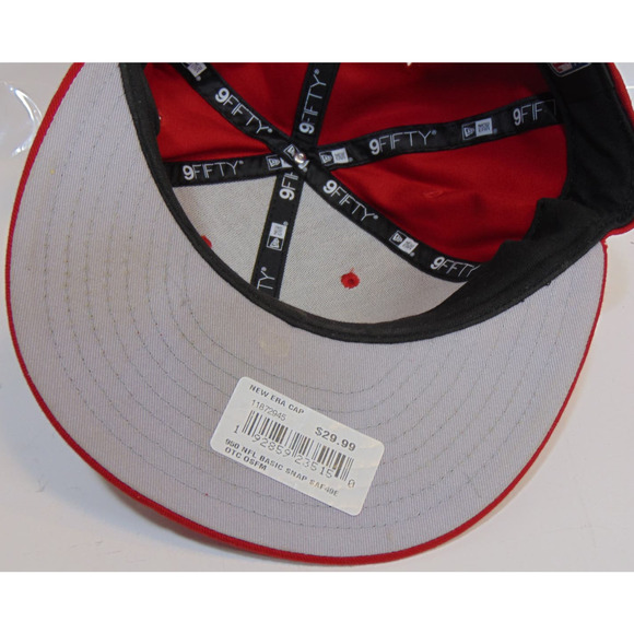 New Era San Francisco 49ers Red SnapBack Hat Side One Size NFL Team 9Fifty 950 - Picture 8 of 11